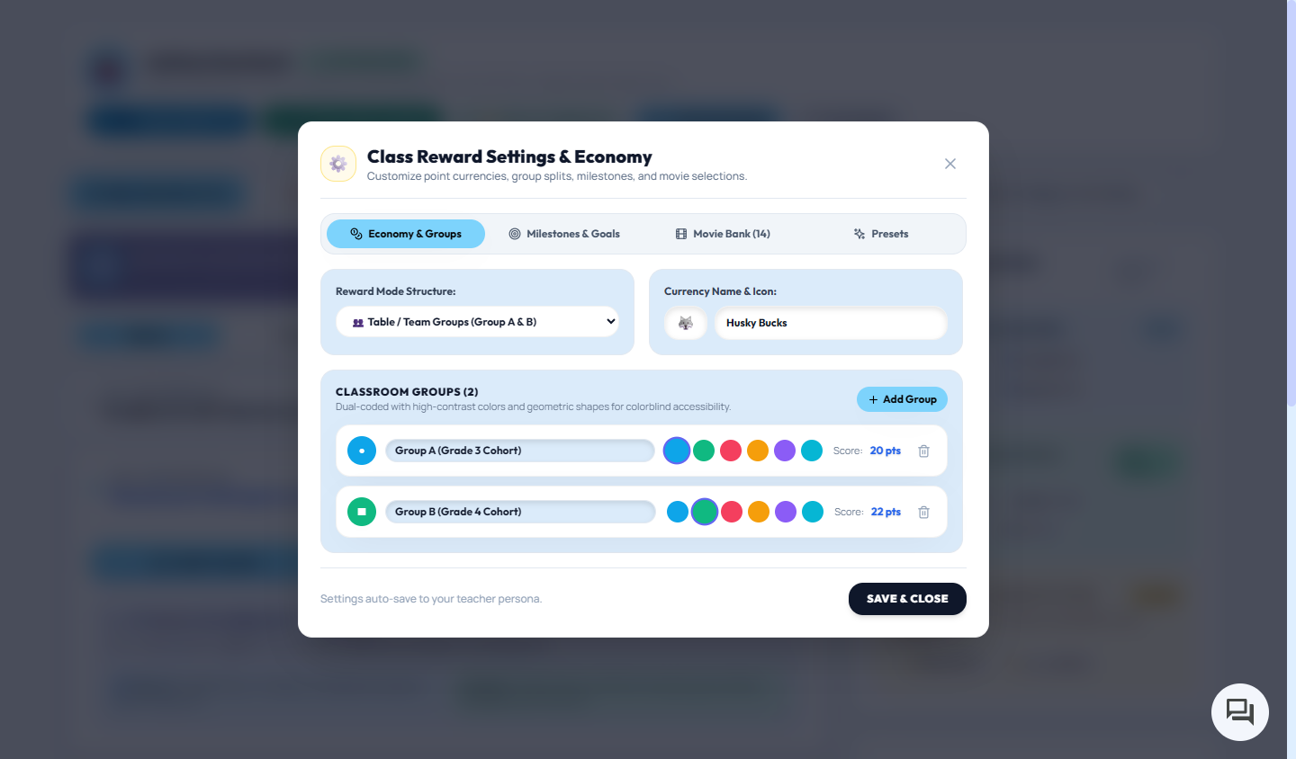 Rewarding Positive Habits